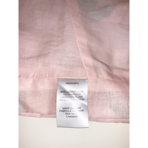 NWT Parker Linen Orange Print Crop Top - Picture 9 of 15